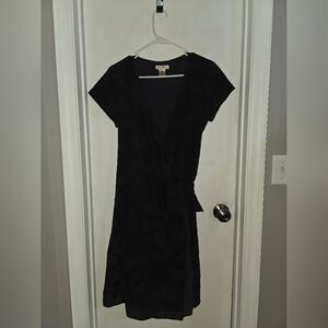Tommy Bahama Black Sheath Dress with Flutter Sleeves